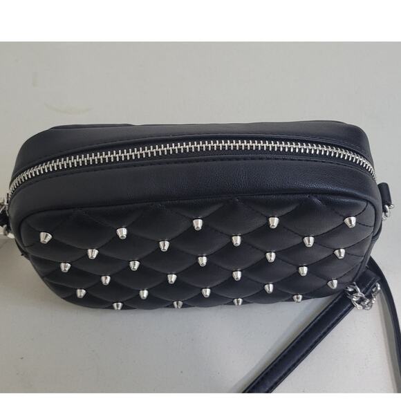 Rebecca Minkoff Small Crossbody Diamond Studded Leather Crossbody Purse NWT - Picture 4 of 13